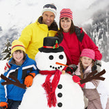 16Pcs Well-dressed Snowman Decoration Kit Christmas Snowman
