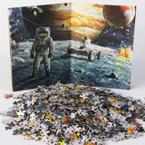 Intellectual Decompressing 1000 Pieces Space Traveler Jigsaw Puzzles Toy for Adults Teens