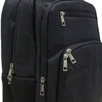 Laptop Backpack with USB Charging Port Water Resistant 15.6 inch Black