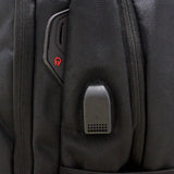 Laptop Backpack with USB Charging Port Water Resistant 15.6 inch Black