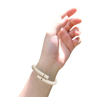 Silicone Mosquito Repellent Bracelet with Replacement Mosquito Repellent Sticks Beige