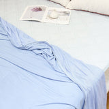 Summer Cooling Blanket with Single Sided Cold Effect Suitable for Hot Sleeper and Night Sweat 140 x 190cm-Blue