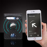 AirTag Wallet Holder RFID Blocking Bifold Credit Card Holder Wallet Black