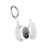 For Apple AirTag Case Clear TPU Protective Cover with Key Ring Transparent