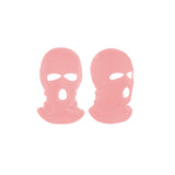 1 Piece 3 Hole Full Face Ski Mask Pink