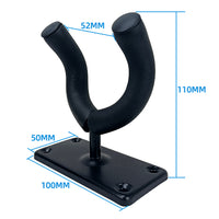 2 Pcs Wall Mount Guitar Hanger Guitar Holder Rack Instrument Display Bracket Rectangle