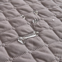 Water Repellent Quilted Mattress Bed Cover Fitted Sheet Dog Furniture Protector Light Grey