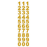 30Pcs Gold Reflective Mailbox Number Stickers