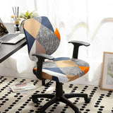 Stretchable Office Chair Cover Slipcover Rotating Chair Stretch Seat Covers Protector Style 1