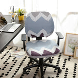 Stretchable Office Chair Cover Slipcover Rotating Chair Stretch Seat Covers Protector Style 2