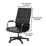 Thickened Office Chair Cover Stretch Velvet Seat Chair Protector with Armrest Covers Black