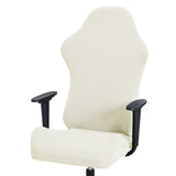 Elastic Gaming Chair Slipcover Anti-dust Stretch Seat Chair Cover White