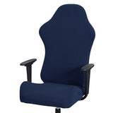 Elastic Gaming Chair Slipcover Anti-dust Stretch Seat Chair Cover Navy