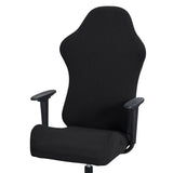 Elastic Gaming Chair Slipcover Anti-dust Stretch Seat Chair Cover Black
