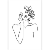 FancyGrab Set of Line Art Prints Abstract Figure Printing Canvas Modern Wall Art Home Decor Style 3