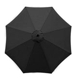 Patio Umbrella Market Table Outdoor Deck Umbrella Replacement Canopy Cover Black