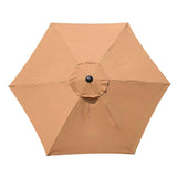 Patio Umbrella Market Table Outdoor Deck Umbrella Replacement Canopy Cover Khaki