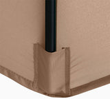 Patio Umbrella Market Table Outdoor Deck Umbrella Replacement Canopy Cover Khaki