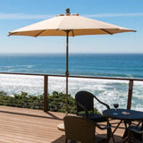 Patio Umbrella Market Table Outdoor Deck Umbrella Replacement Canopy Cover Khaki