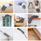 4pcs Set Microfibre Feather Duster Telescopic Bendable Dusters