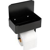 Stainless Toilet Paper Holder with Shelf Flushable Wipes Dispenser for Bathroom-Style 1