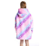 FancyGrab Kids Oversized Wearable Blanket Sherpa Fleece Hoodie Sweatshirt Blanket for Boys Girls Style 3