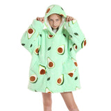 FancyGrab Kids Oversized Wearable Blanket Sherpa Fleece Hoodie Sweatshirt Blanket for Boys Girls Style 9