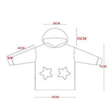 FancyGrab Kids Oversized Wearable Blanket Sherpa Fleece Hoodie Sweatshirt Blanket for Boys Girls Style 9