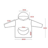 Oversized Wearable Blanket Sherpa Fleece Hoodie Sweatshirt Blanket for Adults Leopard Style