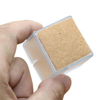 16pcs Chair Leg Floor Protectors Silicone Soft Square Round Covers with Glide Pads-Square