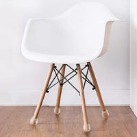 16pcs Chair Leg Floor Protectors Silicone Soft Square Round Covers with Glide Pads-Round