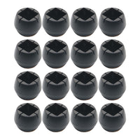 16pcs Chair Leg Floor Protectors Silicone Soft Round Covers with Glide Pads