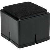16pcs Chair Leg Floor Protectors Silicone Soft Square Covers with Glide Pads