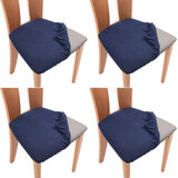 Set of 4 Pcs Stretch Dining Chair Covers Navy