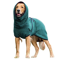 FancyGrab Pet Bathrobe Clothes Dog Towel Pullover Drying Robe Soft Super Absorbent Sleepwear Blue