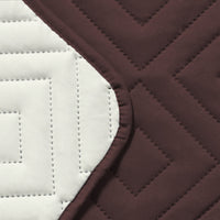 Waterproof Reversible Quilted Sofa Cover with Non Slip Strap for Single-Seat Coffee