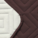 Waterproof Reversible Quilted Sofa Cover with Non Slip Strap for Three-seat Coffee