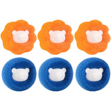 6pcs Pet Hair Remover Laundry Washer Dryer Balls Lint Catcher Tools