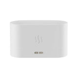 3D Flame Oil Diffuser Air Humidifier Noiseless Mist Aroma Diffuser White
