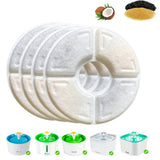 FancyGrab 4Pcs Wonder Creature Cat Water Fountain Replacement Filter For Pet Dog Cat Water Drinking