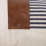 Stripe Patchwork Throw Pillow Cover Farmhouse Modern Square Cushion Cover – Style 1