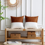 Throw Pillow Covers Farmhouse Decor Stripe Patchwork Modern Decor Square Cushion Covers-Style 3