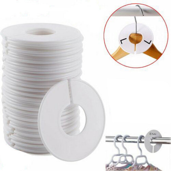 20pcs Clothing Rack Dividers Round Closet Organizer Hanging Closet Organizer