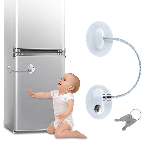 2Pcs Refrigerator Lock Fridge Cabinet Child Safety Window Door Drawer Latches