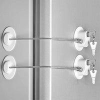 2Pcs Refrigerator Lock Fridge Cabinet Child Safety Window Door Drawer Latches