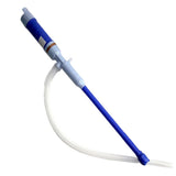 Pump Pipe Electric Siphon Oil Water Petrol Liquid Transfer Battery Operated Blue