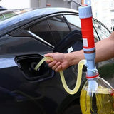 Pump Pipe Electric Siphon Oil Water Petrol Liquid Transfer Battery Operated Red