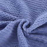 2Pcs Set Bath Towels Ultra Soft Bath Towel Kit Dark Blue
