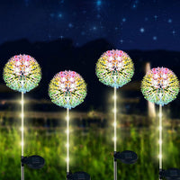 2Pcs Dandelion Garden Lights Solar Lights Outdoor Garden Decor