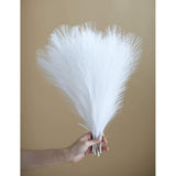 Pampas Grass Decors Tall Faux Pampas Grasses Bundle-White